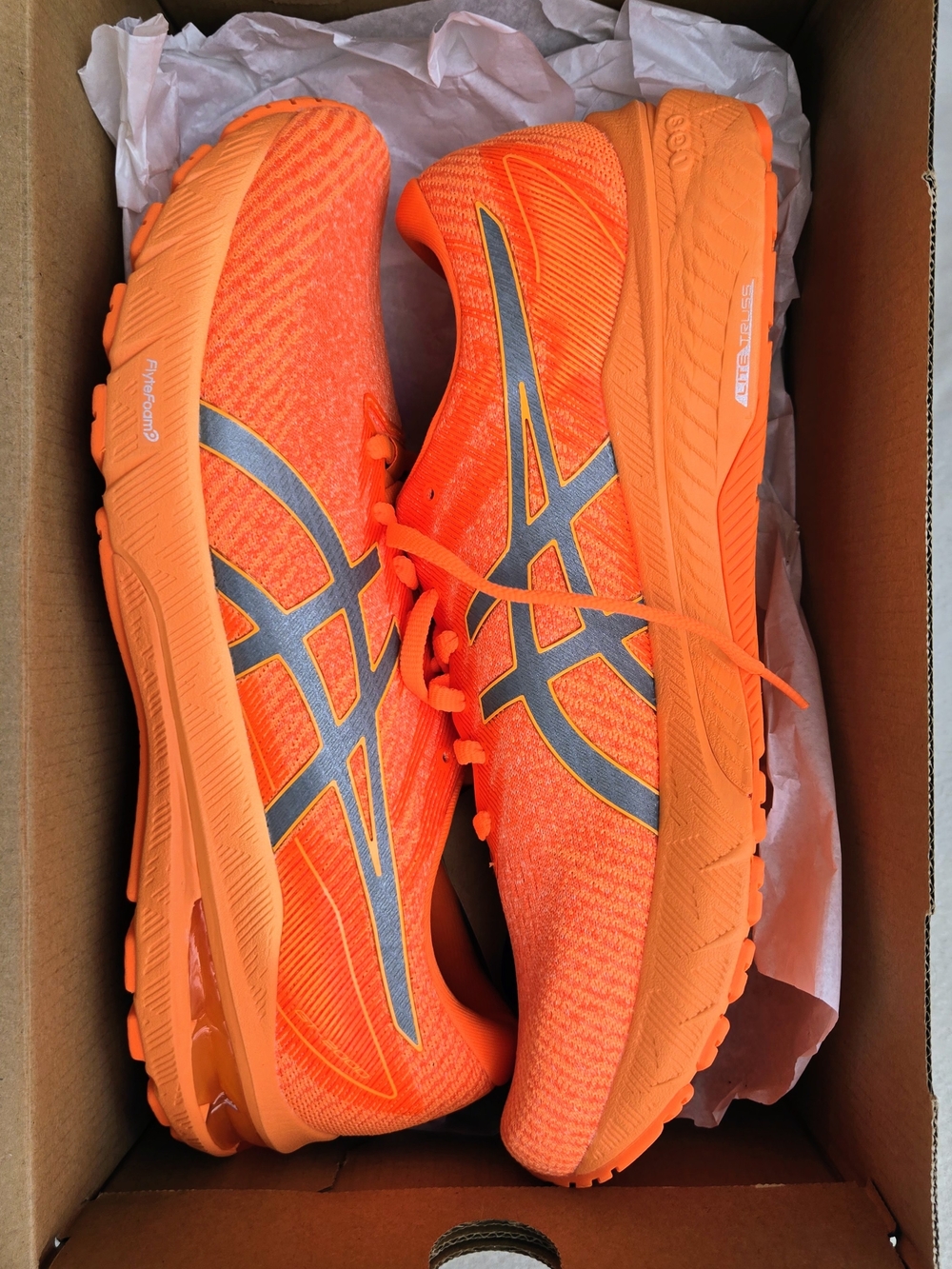 ASICS GT-2000 10 Lite-Show Running Shoes – Shocking Orange – Men's Size 10.5 - Picture 8 of 14